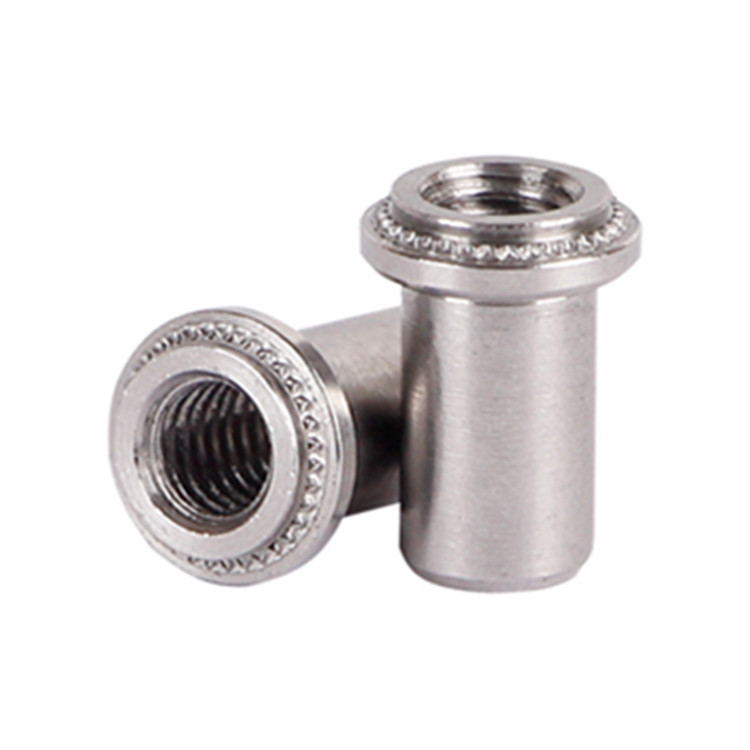 M2 Rivet 140pcs M2 Stainless Steel Round Head Knurled Shank Solid Rivets Assortment Set Embedment Nuts M2 Rivet